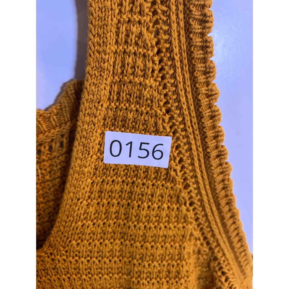 Universal Thread Womens Romper Knit Drawstring Waist Mustard Yellow Size Large - Picture 5 of 5
